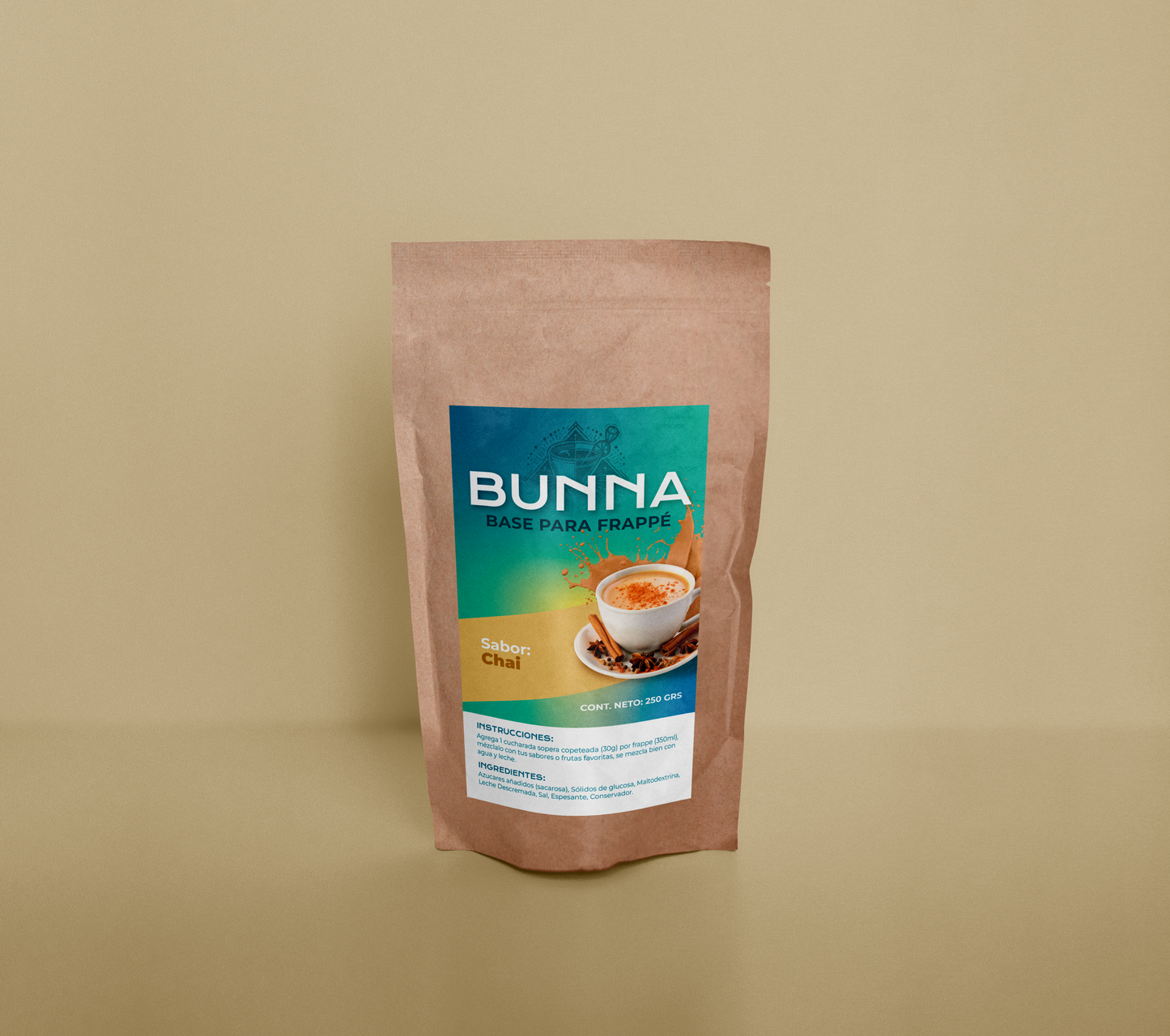 BASE PARA FRAPPE 1Kg DE SABOR TIPO CHAI